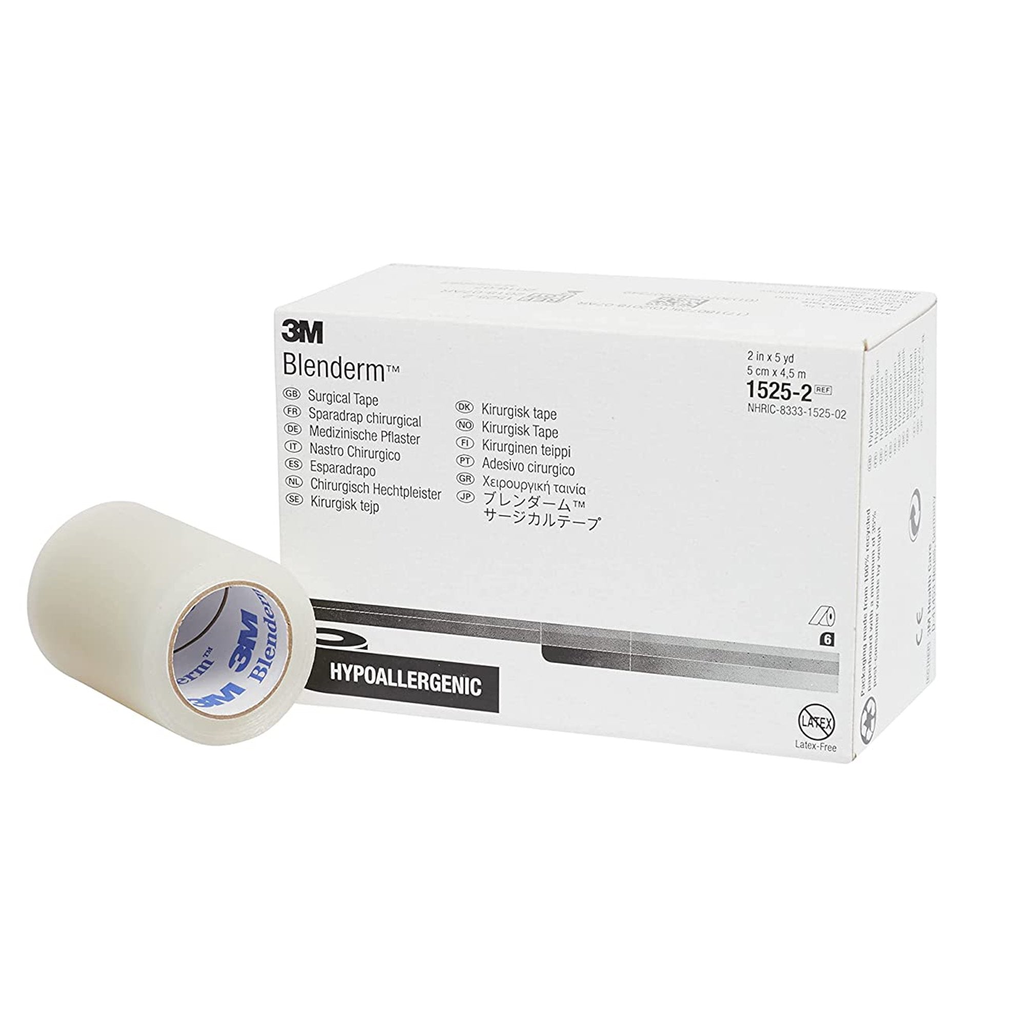 Waterproof Medical Tape 3M™ Blenderm™ Transparent 2 Inch X 5 Yard Plastic NonSterile