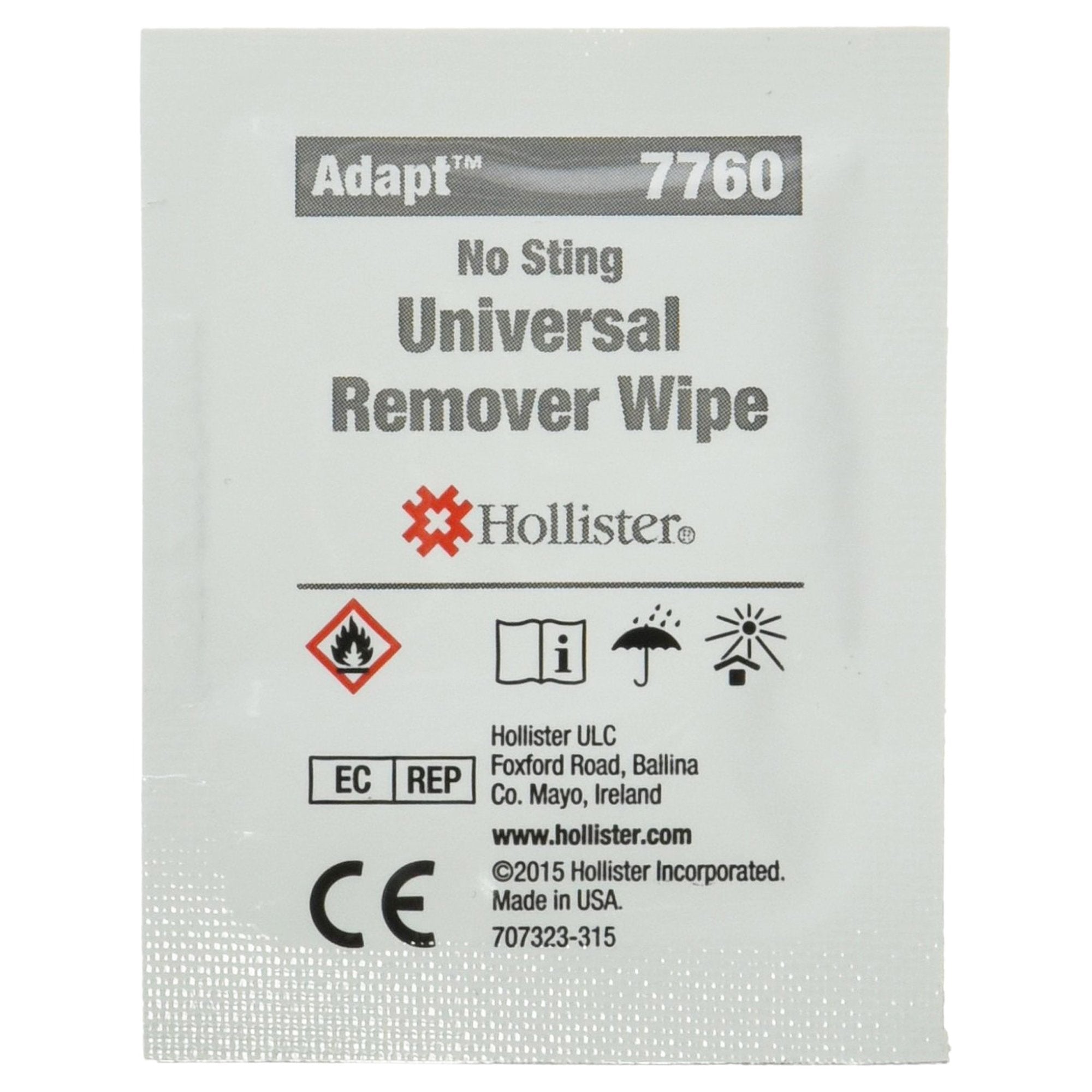 Adhesive and Barrier Remover Adapt Wipe 50 per Box