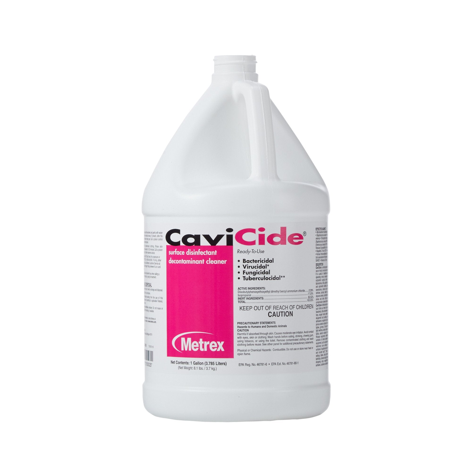 CaviCide™ Surface Disinfectant Cleaner Alcohol Based Manual Pour Liquid 1 gal. Jug Alcohol Scent NonSterile