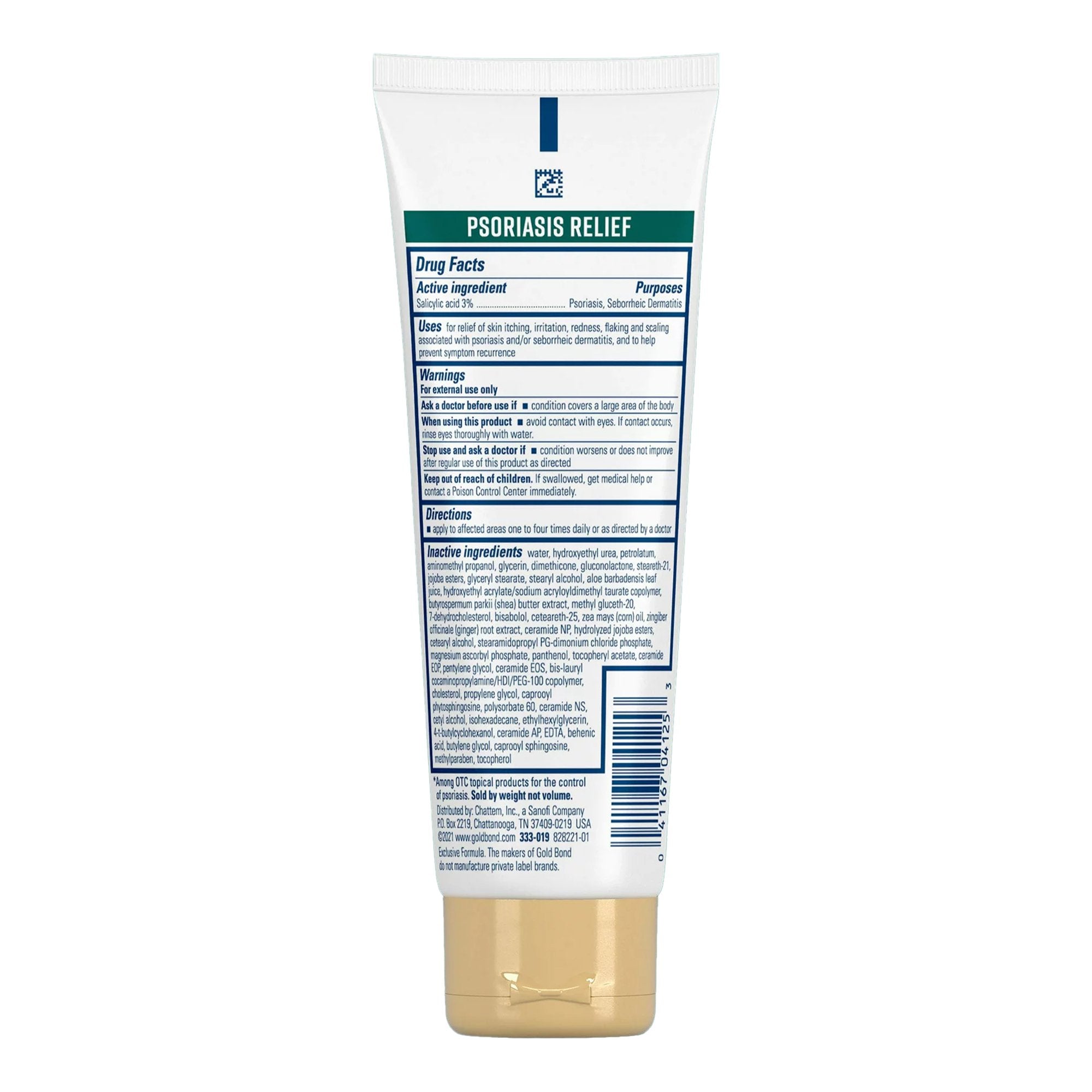Psoriasis Cream Gold Bond® Psoriasis Relief Medicated Multi-Symptom 4 oz. Tube Unscented Cream