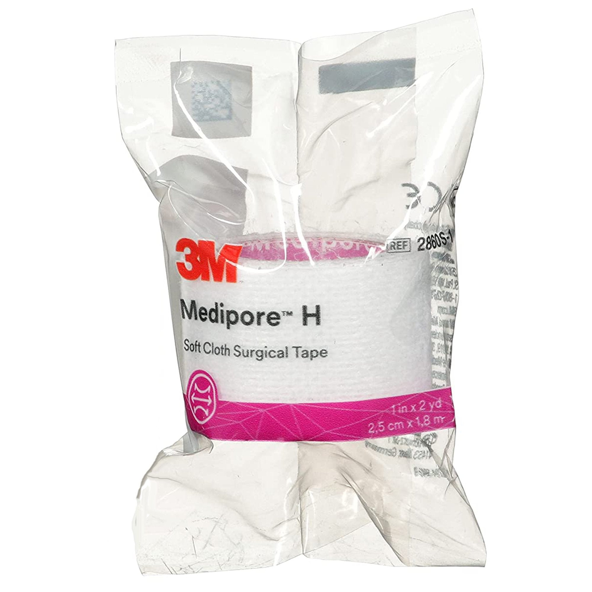 Perforated Medical Tape 3M™ Medipore™ H White 1 Inch X 2 Yard Soft Cloth NonSterile