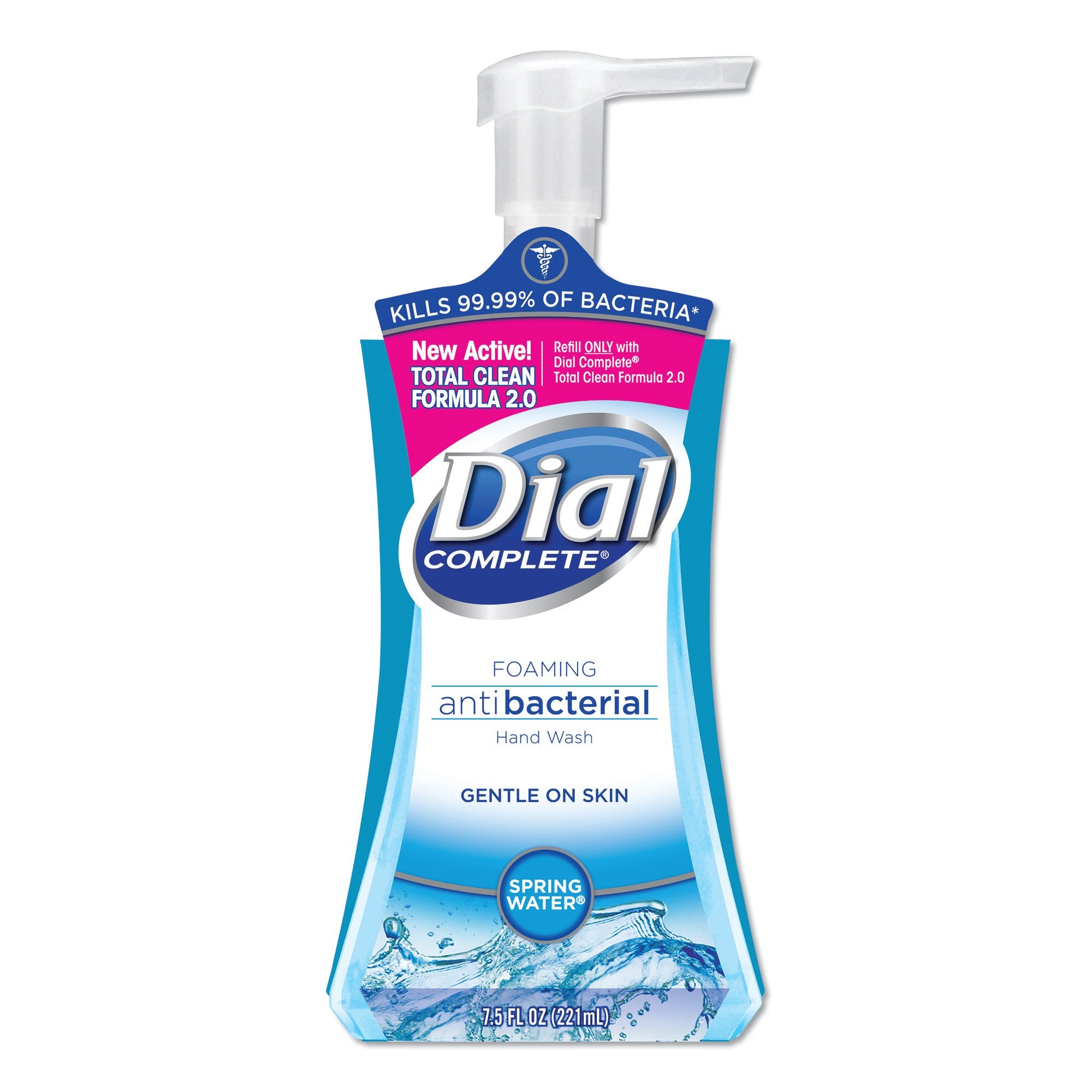 Antibacterial Soap Dial® Foaming 7.5 oz. Pump Bottle Spring Water Scent