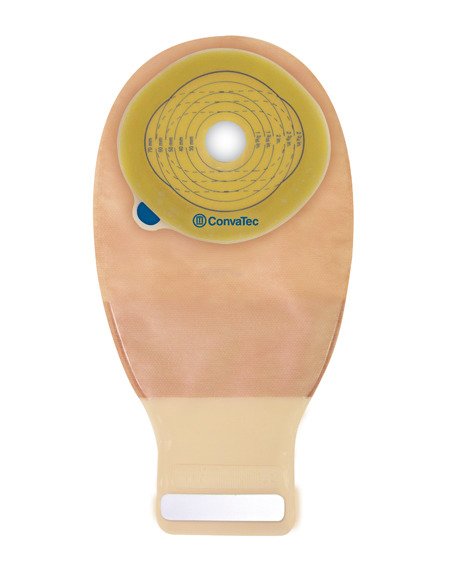Ostomy Pouch Esteem™+ One-Piece System 12 Inch Length Pre-Cut 1-3/8 Inch Stoma Drainable