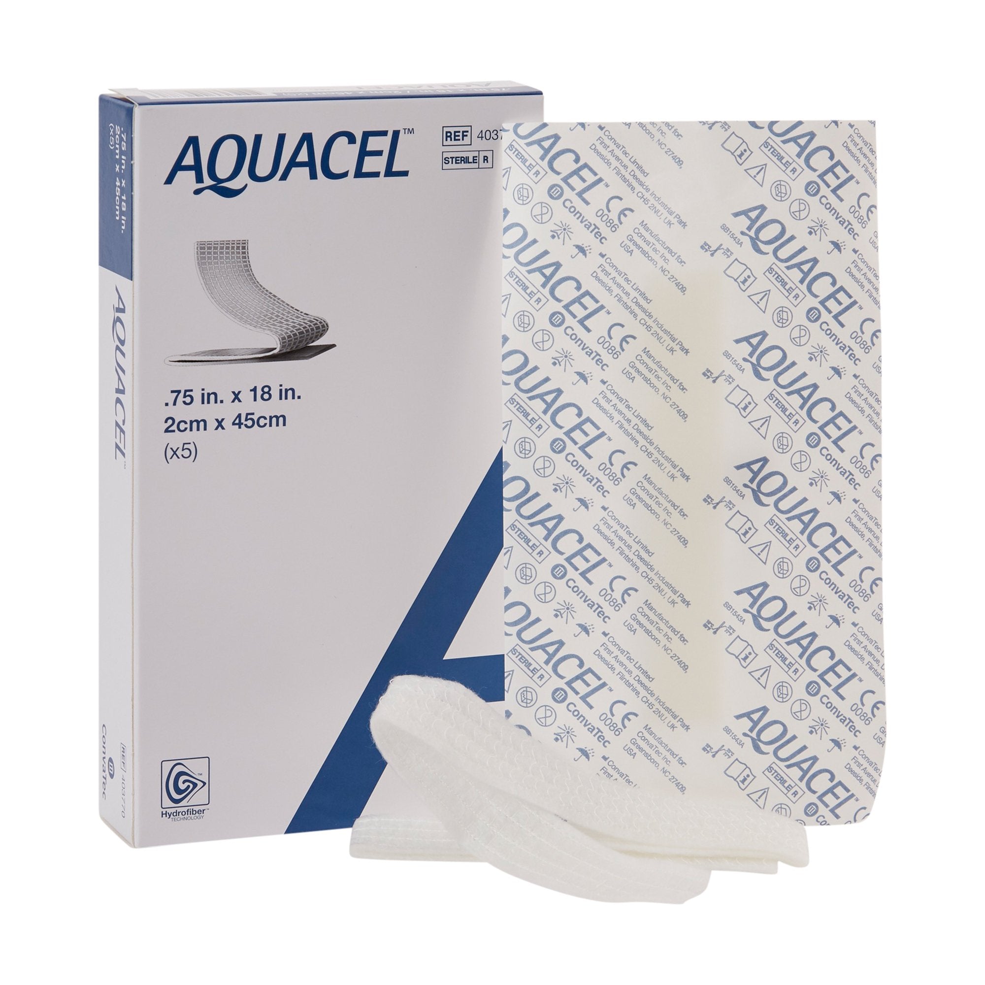 Hydrofiber Dressing Aquacel® Ribbon 3/4 X 18 Inch Ribbon