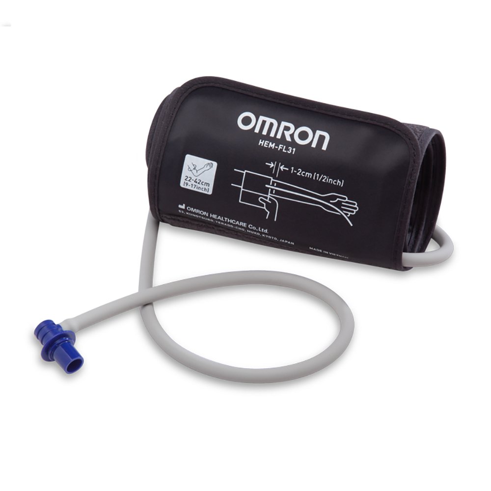 Reusable Blood Pressure Cuff Omron® 23 to 45 cm Arm Nylon Cuff Wide Range Adult Cuff