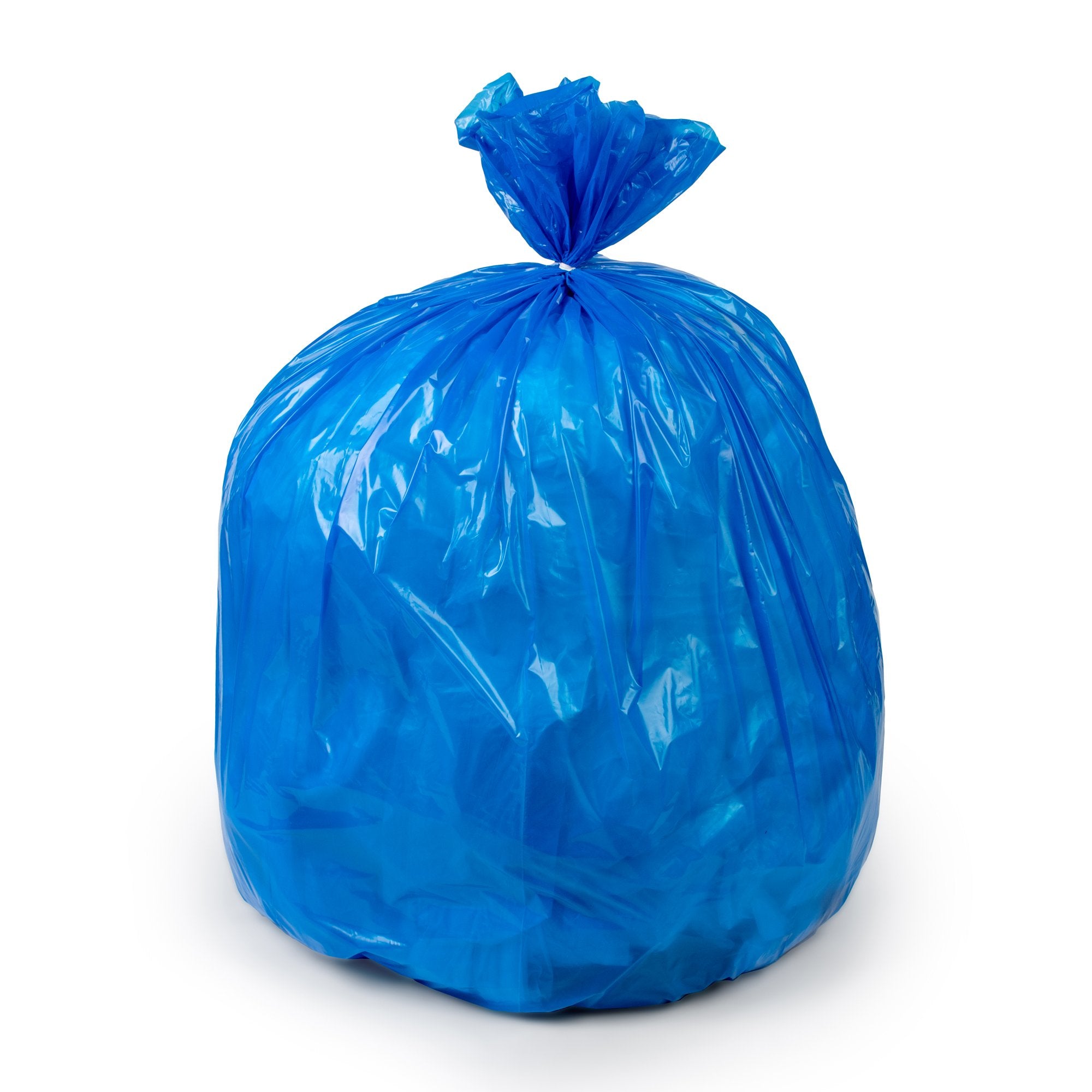 Recyclying Bag Colonial Bag 44 gal. Blue LLDPE 1.3 mil 38 X 48 Inch X-Seal Bottom Coreless Roll