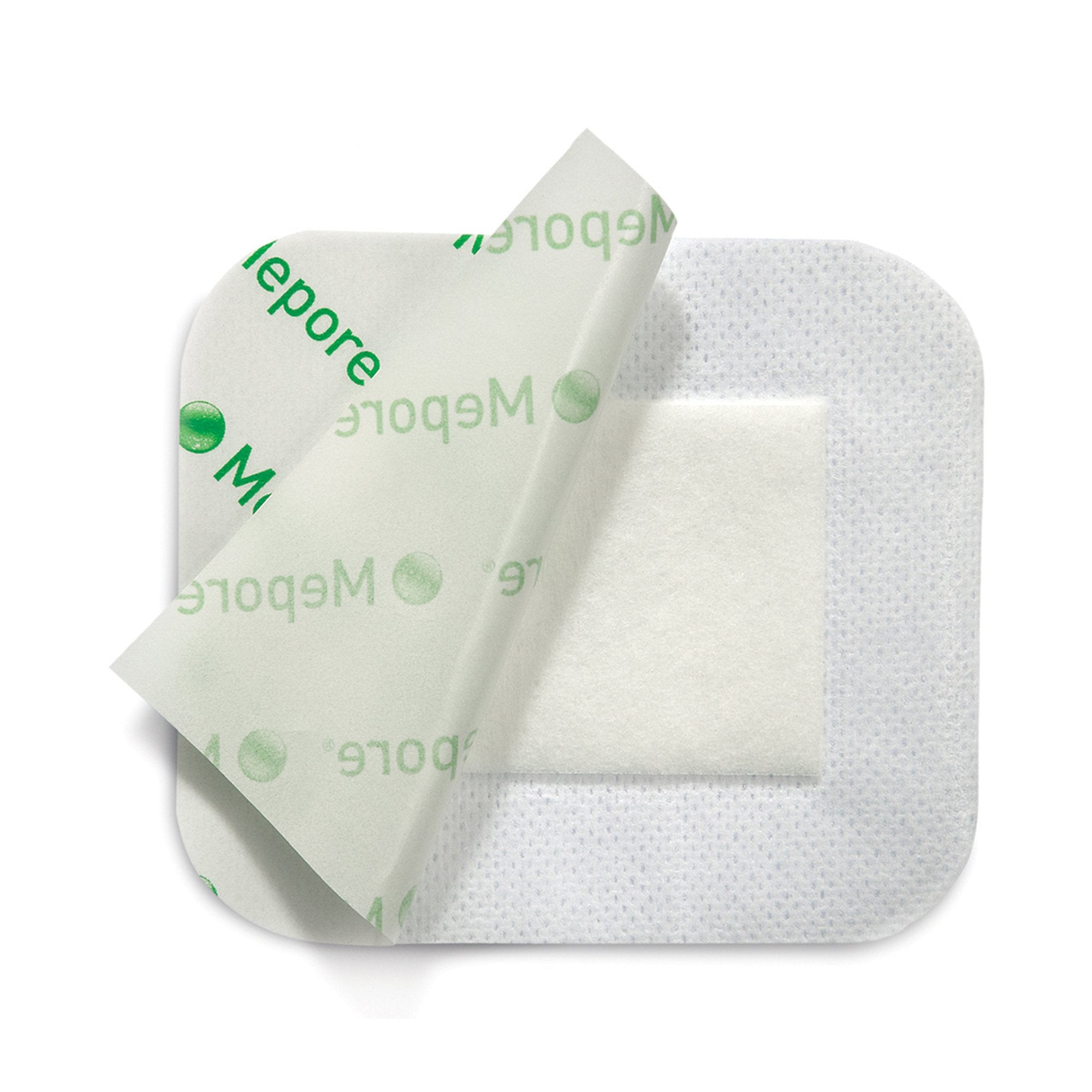Adhesive Dressing Mepore® 3-3/5 X 6 Inch Nonwoven Spunlace Polyester Rectangle White Sterile