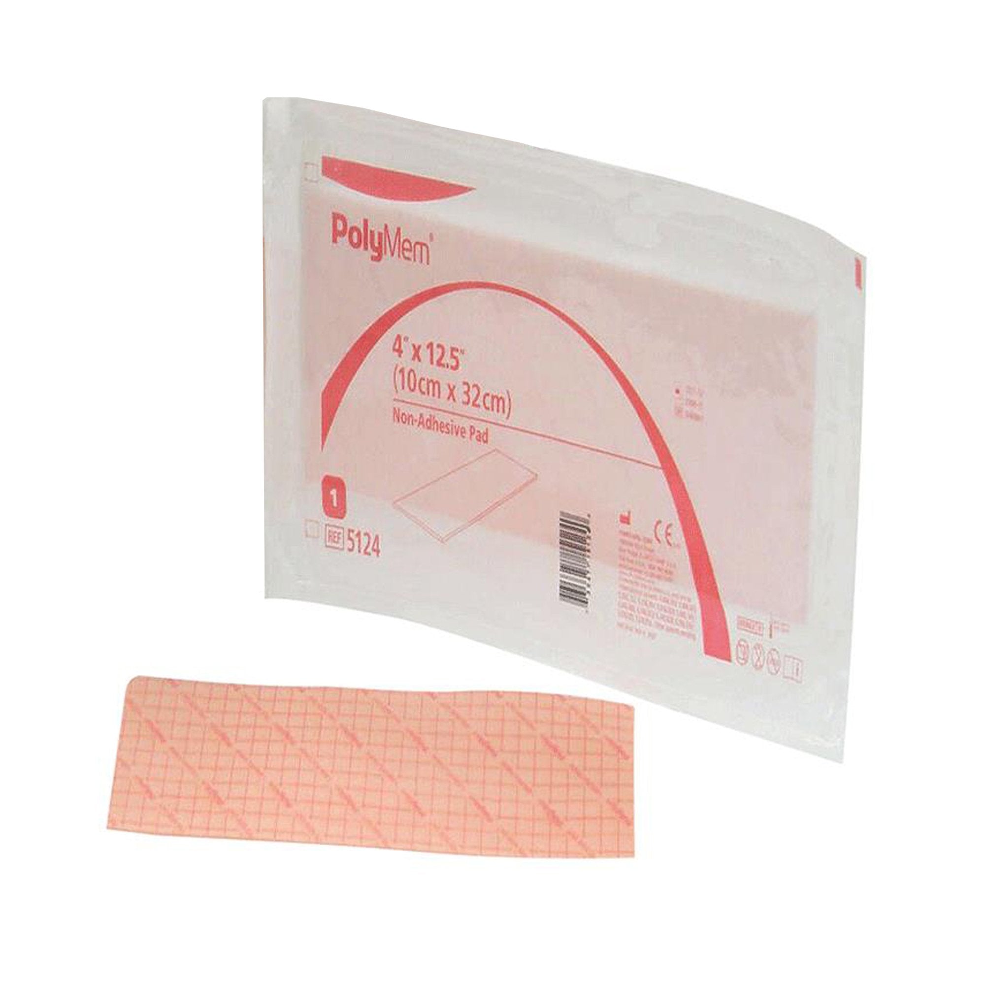 Foam Dressing PolyMem® 4 X 12-1/2 Inch Without Border Film Backing Nonadhesive Rectangle Sterile