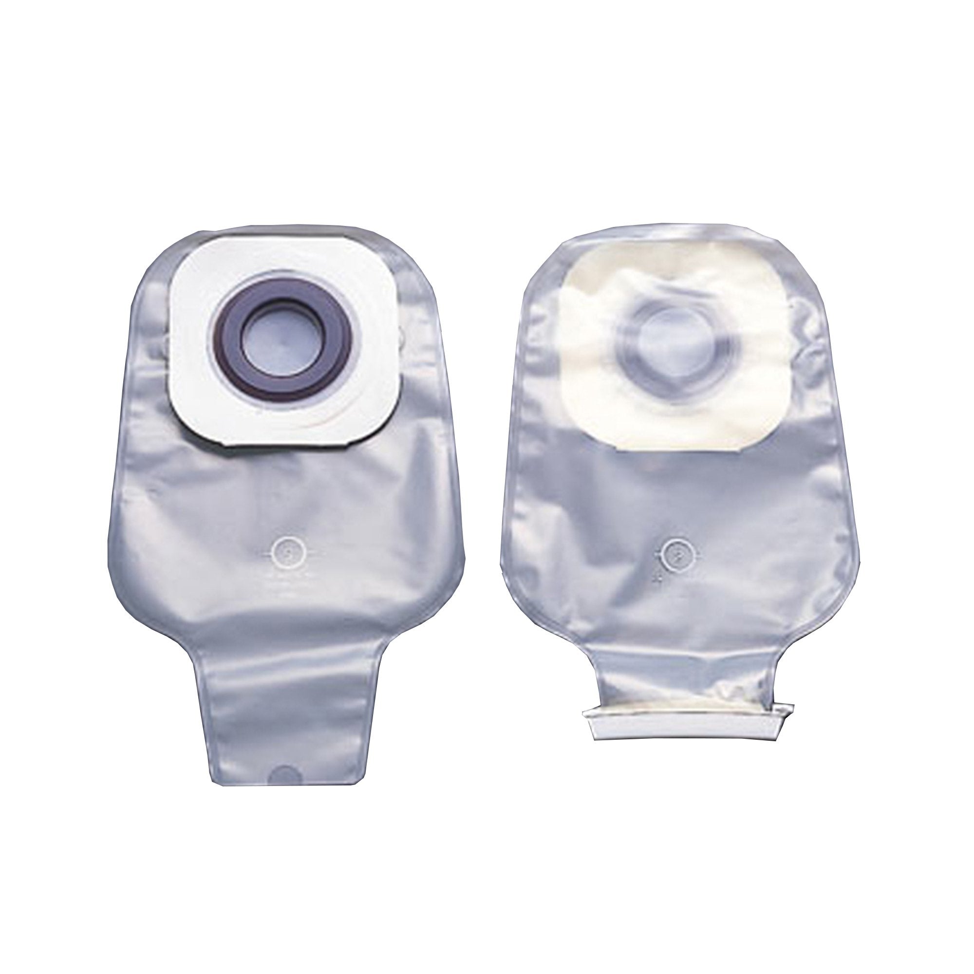 Colostomy Pouch Karaya 5 One-Piece System 12 Inch Length Convex, Pre-Cut 1-1/8 Inch Stoma Drainable