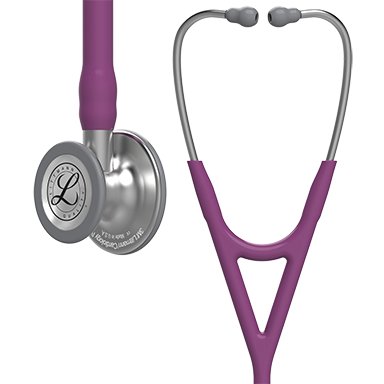 Cardiology Stethoscope 3M™ Littmann® Cardiology IV™ Purple 1-Tube 22 Inch Tube Double Sided Chestpiece