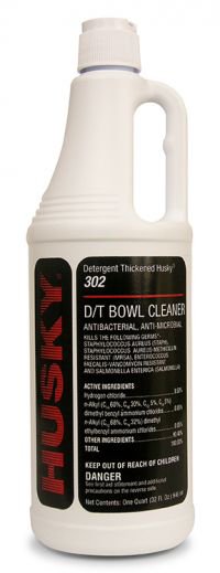 Husky® 302 Toilet Bowl Cleaner Acid Based Manual Pour Liquid 32 oz. Bottle Floral Scent NonSterile