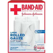Conforming Bandage Band-Aid® 4 Inch X 3-3/5 Yard 5 per Pack Sterile Roll Shape