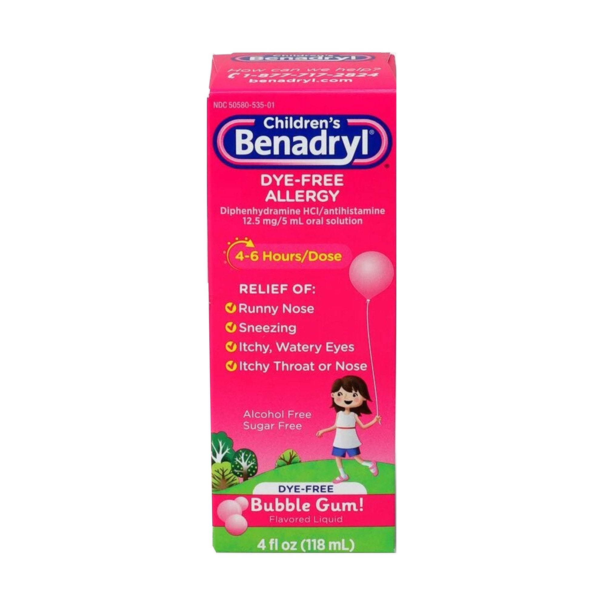 Children's Allergy Relief Children's Benadryl® 12.5 mg Strength Liquid 4 oz.