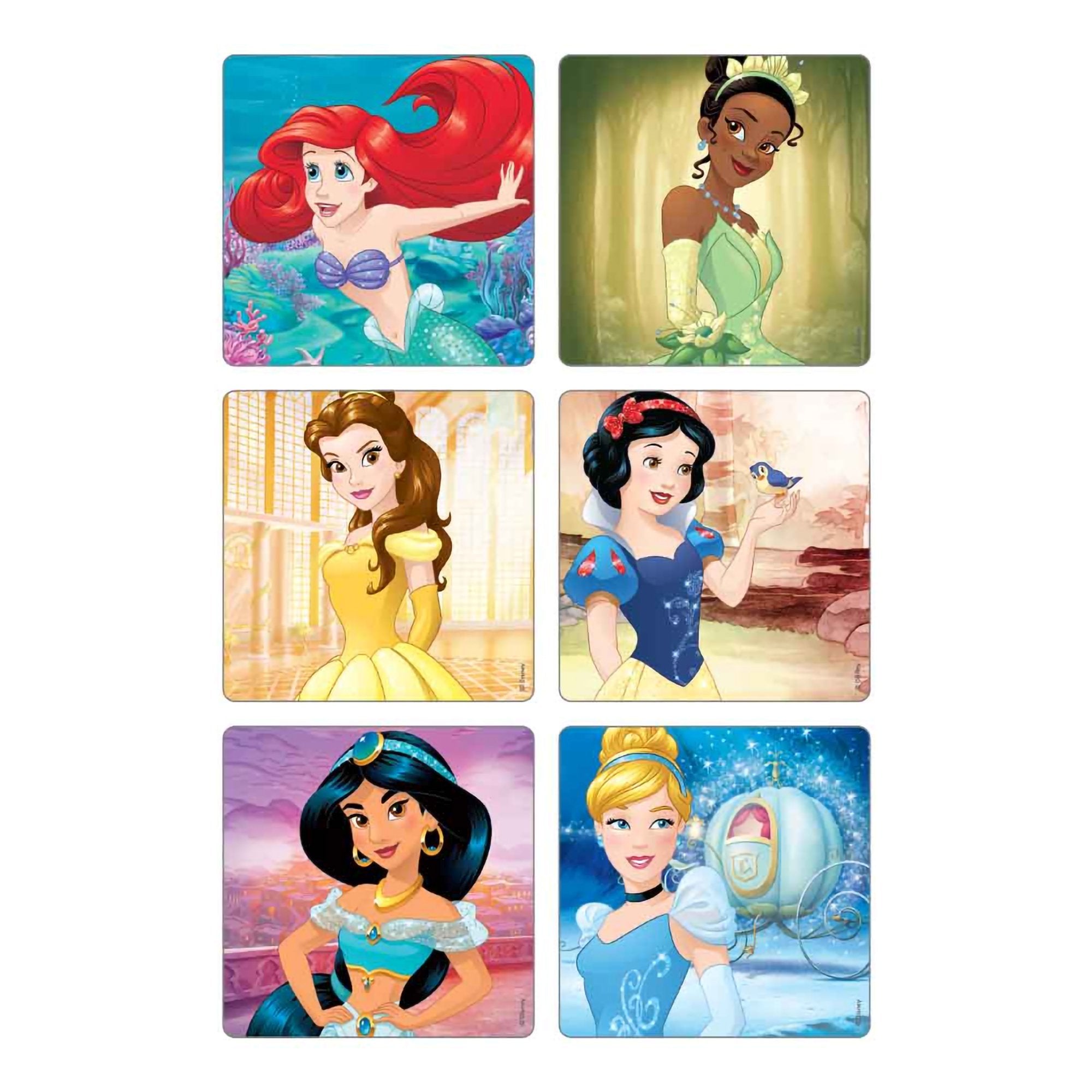 Kids Love Stickers® 90 per Pack Disney Princesses New Classics Sticker 2-1/2 Inch