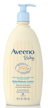 Baby Lotion Aveeno® 18 oz. Pump Bottle Unscented Lotion