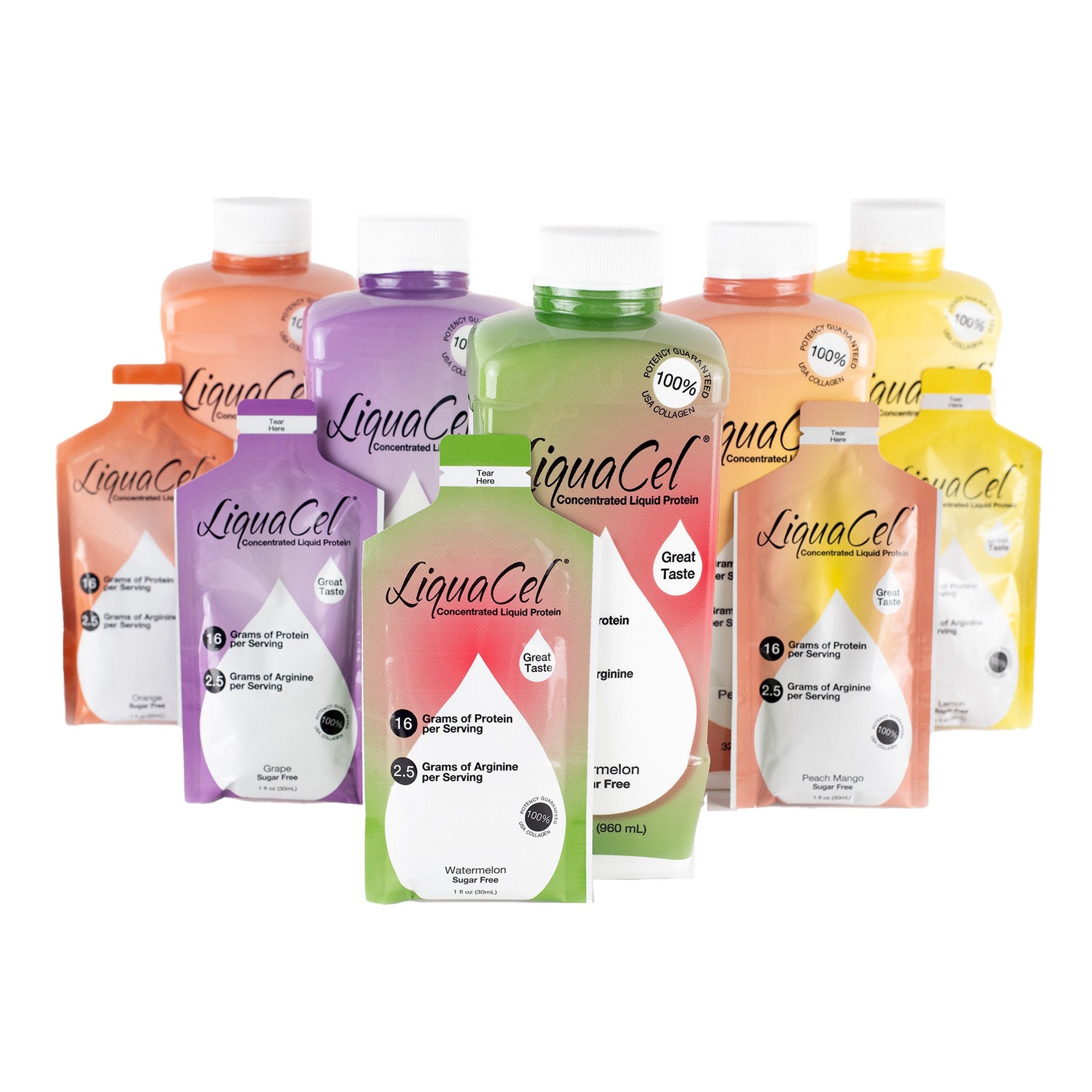 Oral Supplement LiquaCel® Grape Flavor Liquid 32 oz. Bottle