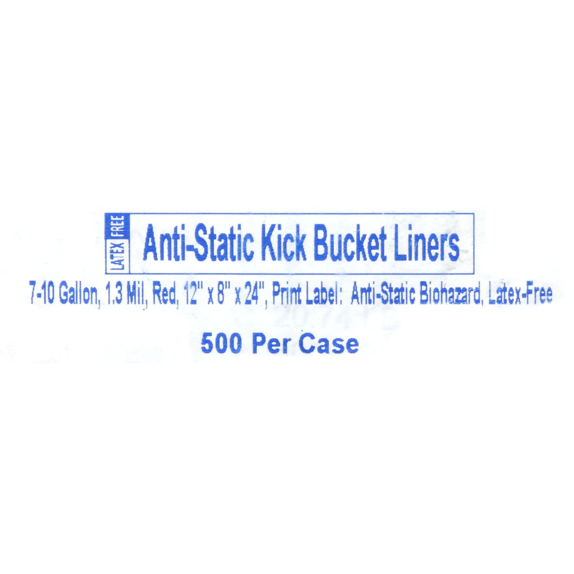 Kick Bucket Liner McKesson 7 to 10 gal. Red Bag 8 X 12 X 24 Inch