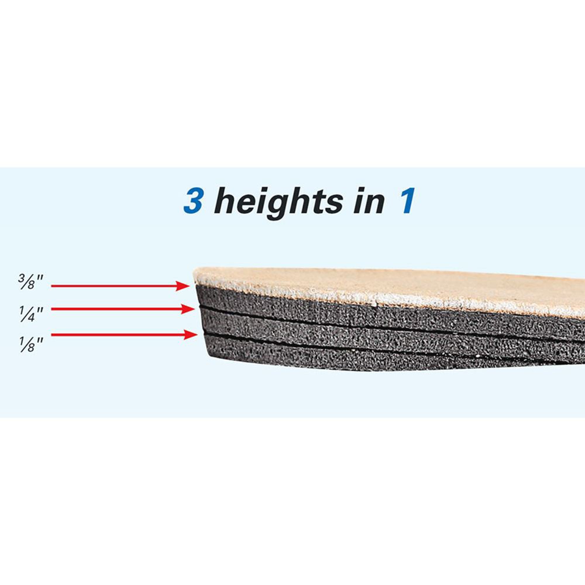 AliMed® Adjustable Heel Lift Medium Leather / Rubber Beige / Black