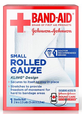 Conforming Bandage Band-Aid® 2 Inch X 2-1/2 Yard 1 per Pack Sterile Roll Shape