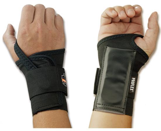 Wrist Support ProFlex® 4000 Single Strap Elastane / Elastic / Polyester Left Hand Black X-Large