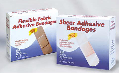 Adhesive Strip 1 X 3 Inch Fabric Rectangle Tan Sterile
