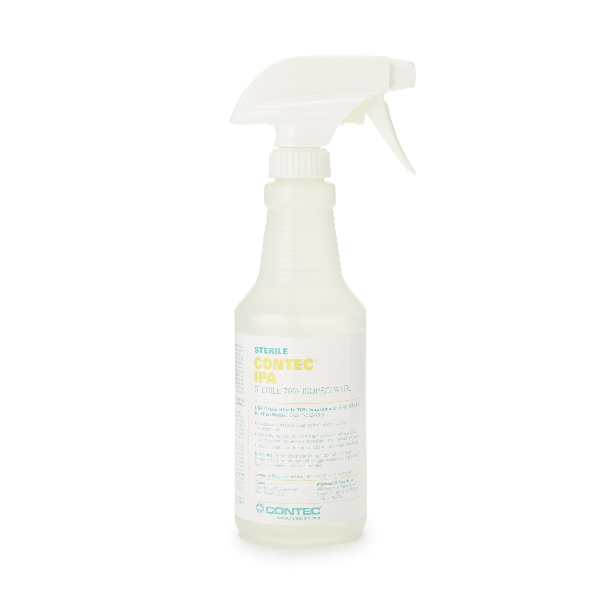 Contec® Surface Disinfectant Cleaner Alcohol Based Trigger Spray Liquid 16 oz. Bottle Alcohol Scent Sterile