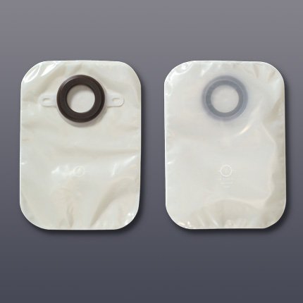 Colostomy Pouch Karaya 5 One-Piece System 12 Inch Length Convex, Pre-Cut 1-1/2 Inch Stoma Closed End