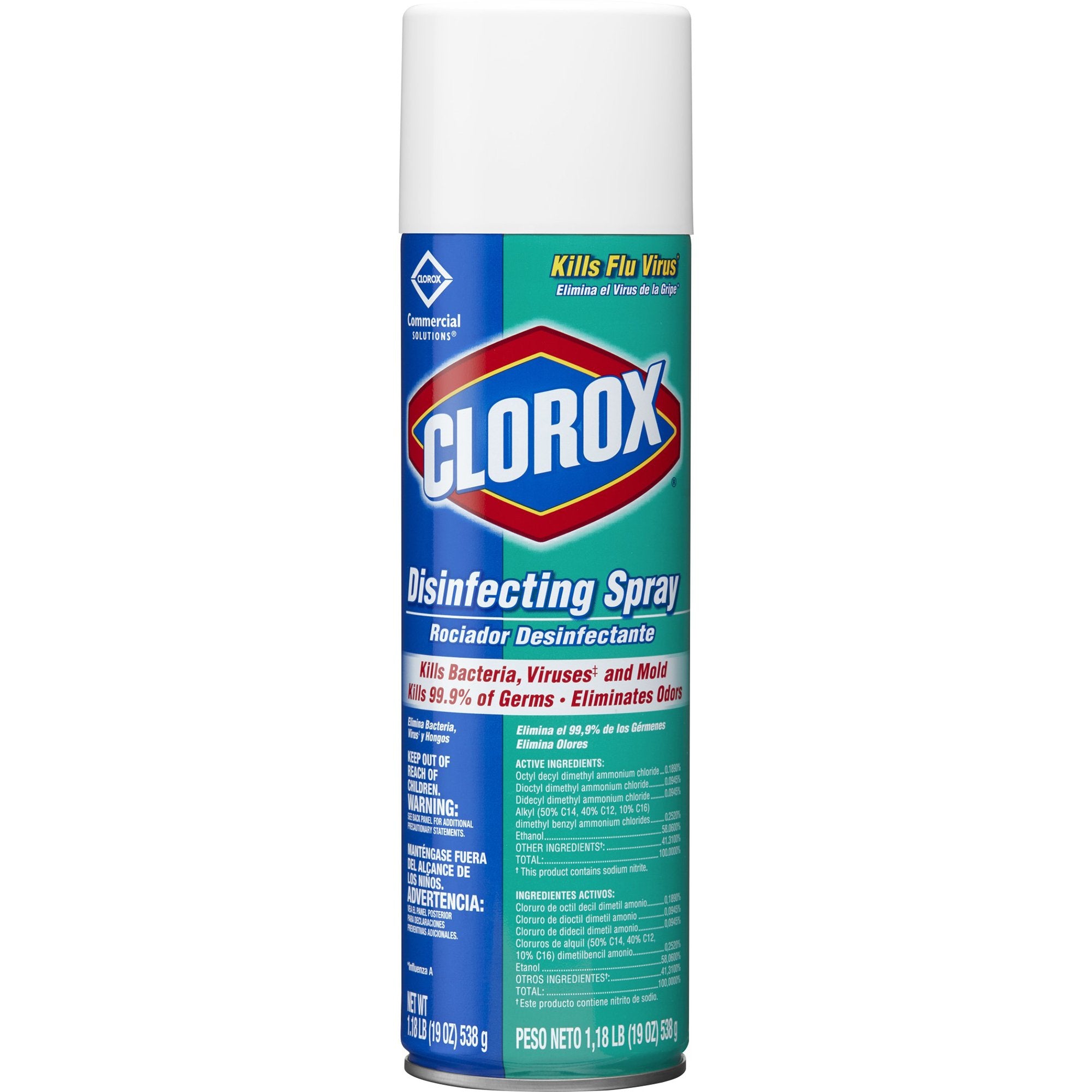 Clorox Commercial Solutions® Clorox® Surface Disinfectant Alcohol Based Aerosol Spray Liquid 19 oz. Can Fresh Scent NonSterile