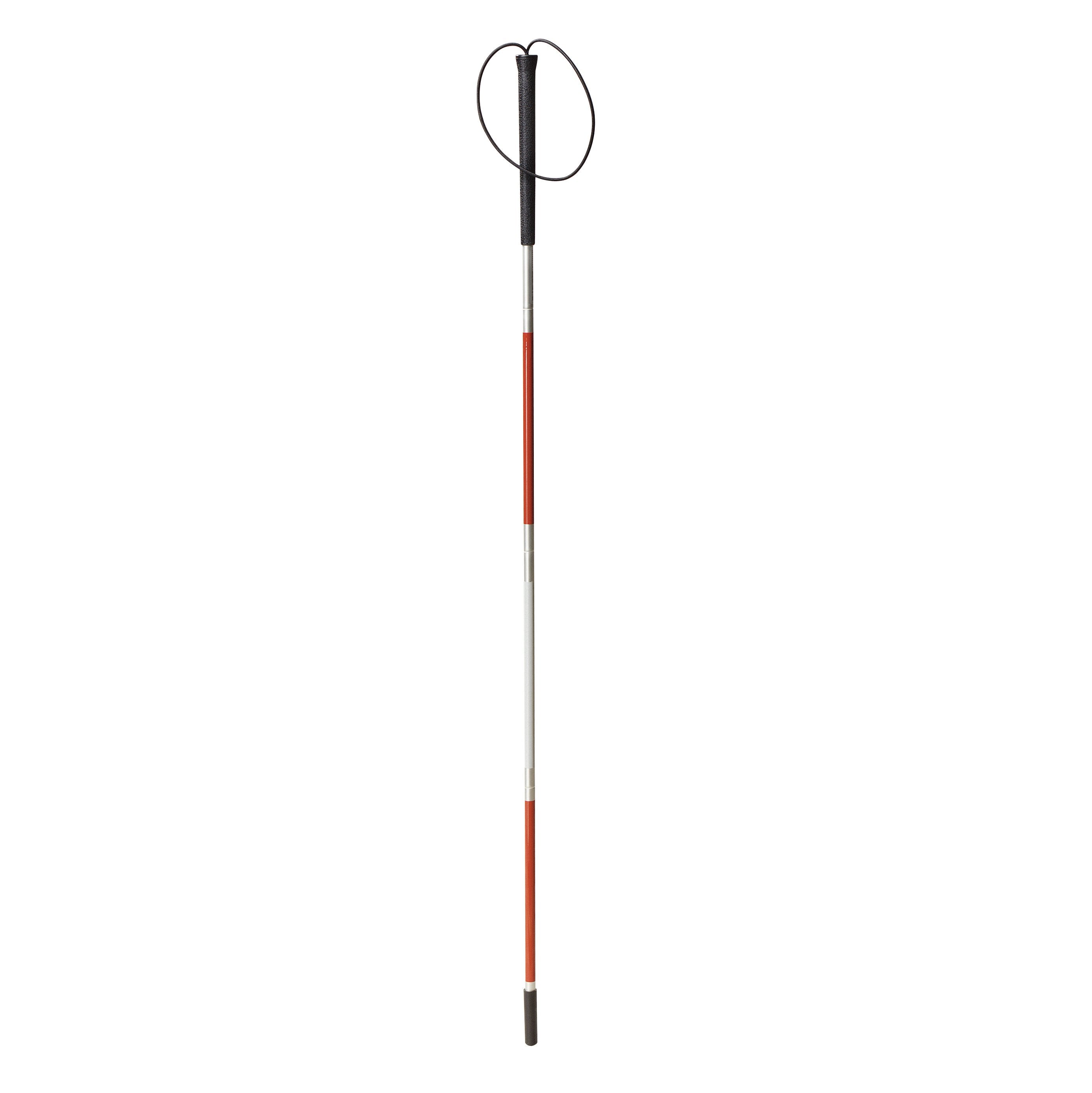 Folding Cane For The Blind drive™ Aluminum 45-3/4 Inch Height White / Red