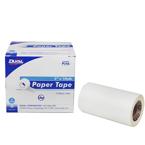 Medical Tape Dukal™ White 3 Inch X 10 Yard Paper NonSterile