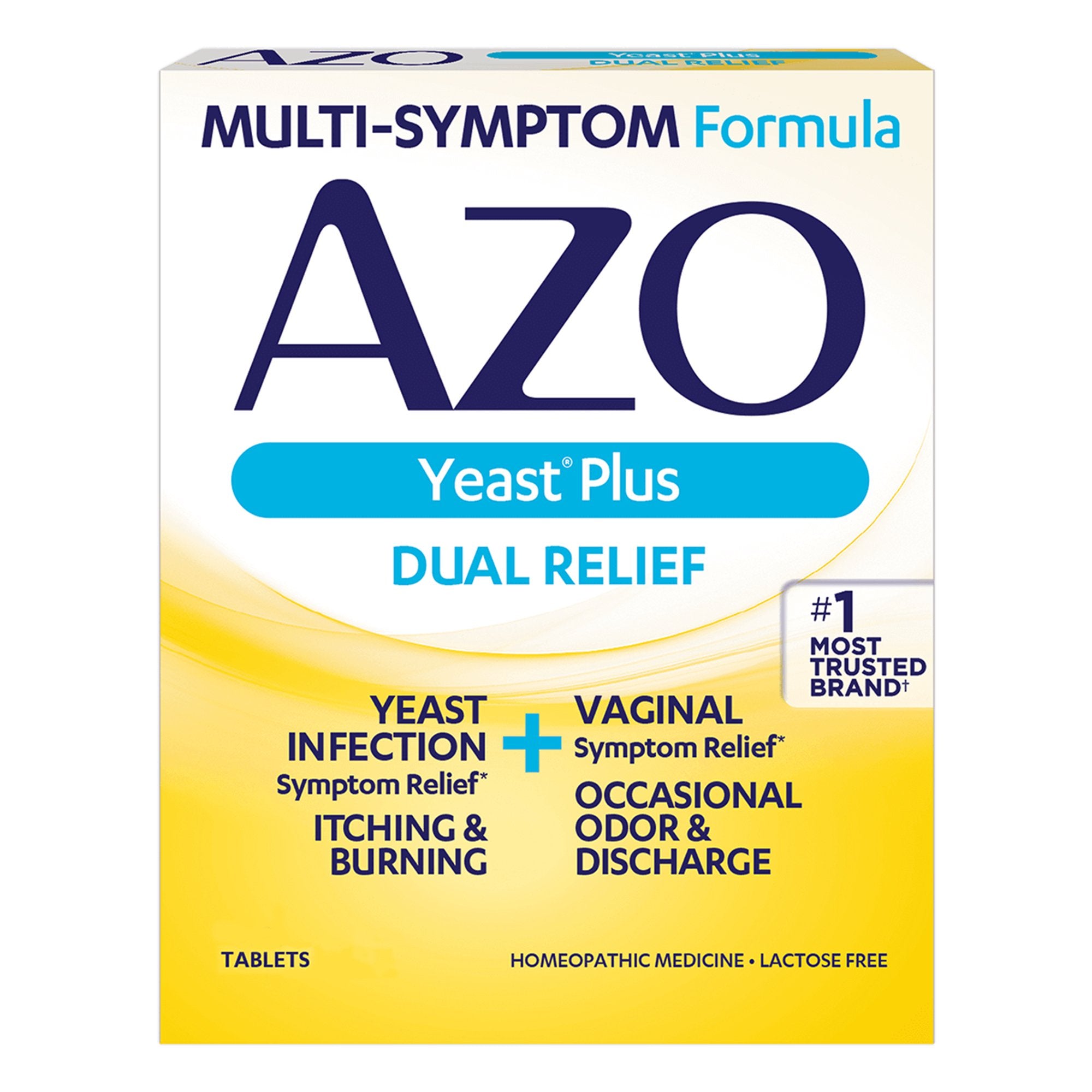 Vaginal Antifungal Azo Yeast® Plus Tablet 60 per Bottle Box