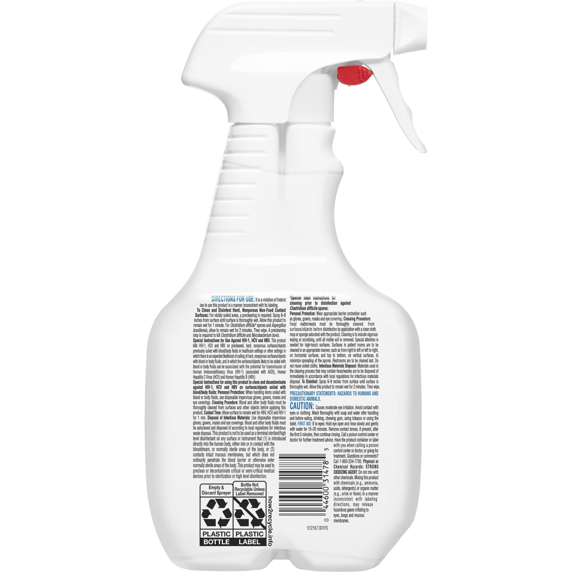 Clorox Healthcare® Fuzion™ Surface Disinfectant Cleaner Broad Spectrum Pump Spray Liquid 32 oz. Bottle Scented NonSterile