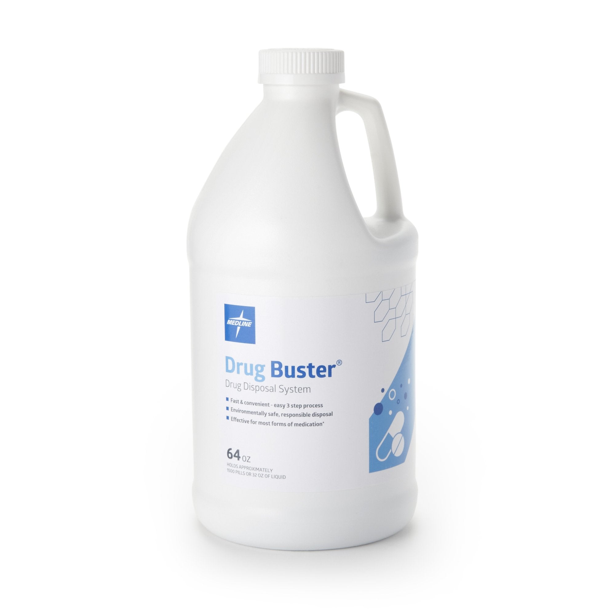 Drug Disposal Solution Drug Buster System Liquid, 64 oz.