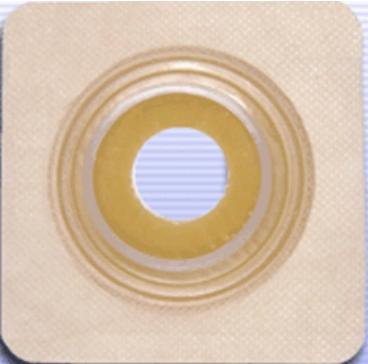 Ostomy Barrier Securi-T® Precut, Standard Wear Flexible Tape 45 mm Flange Flexible 1-1/4 Inch Opening 4-1/2 X 4-1/2 Inch