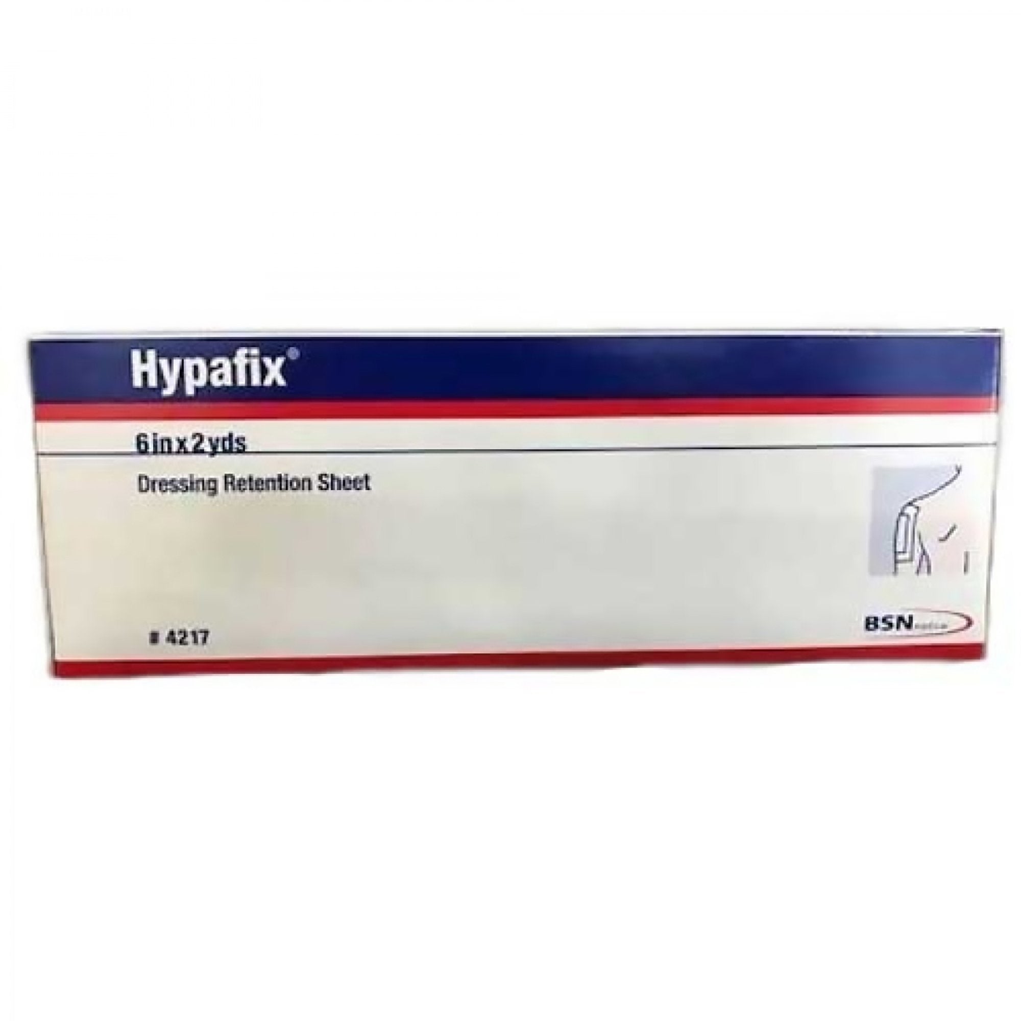 Dressing Retention Tape with Liner Hypafix® White 6 Inch X 2 Yard Nonwoven Polyester NonSterile