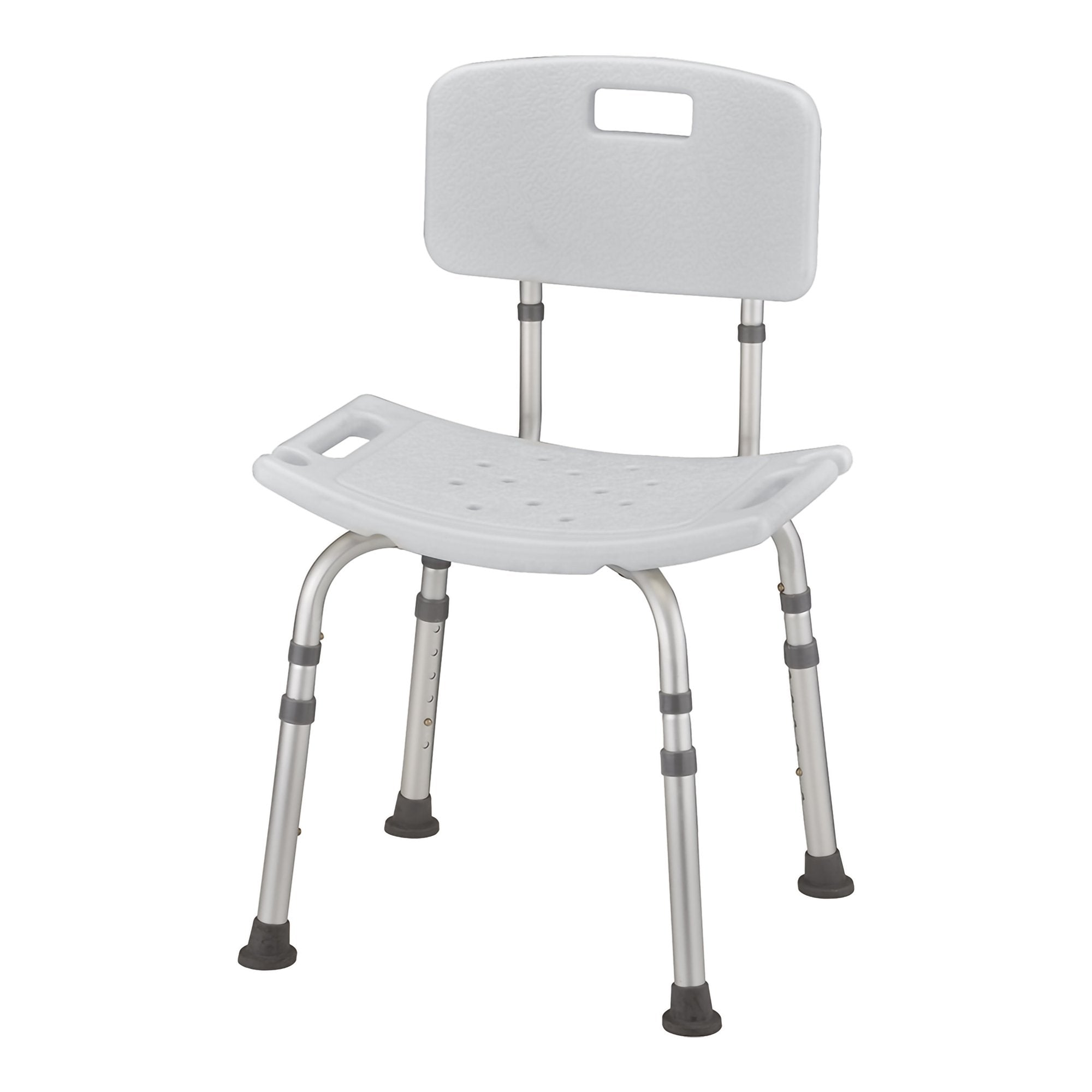 Shower Chair Without Arms Removable Backrest 20 Inch Seat Width 300 lbs. Weight Capacity
