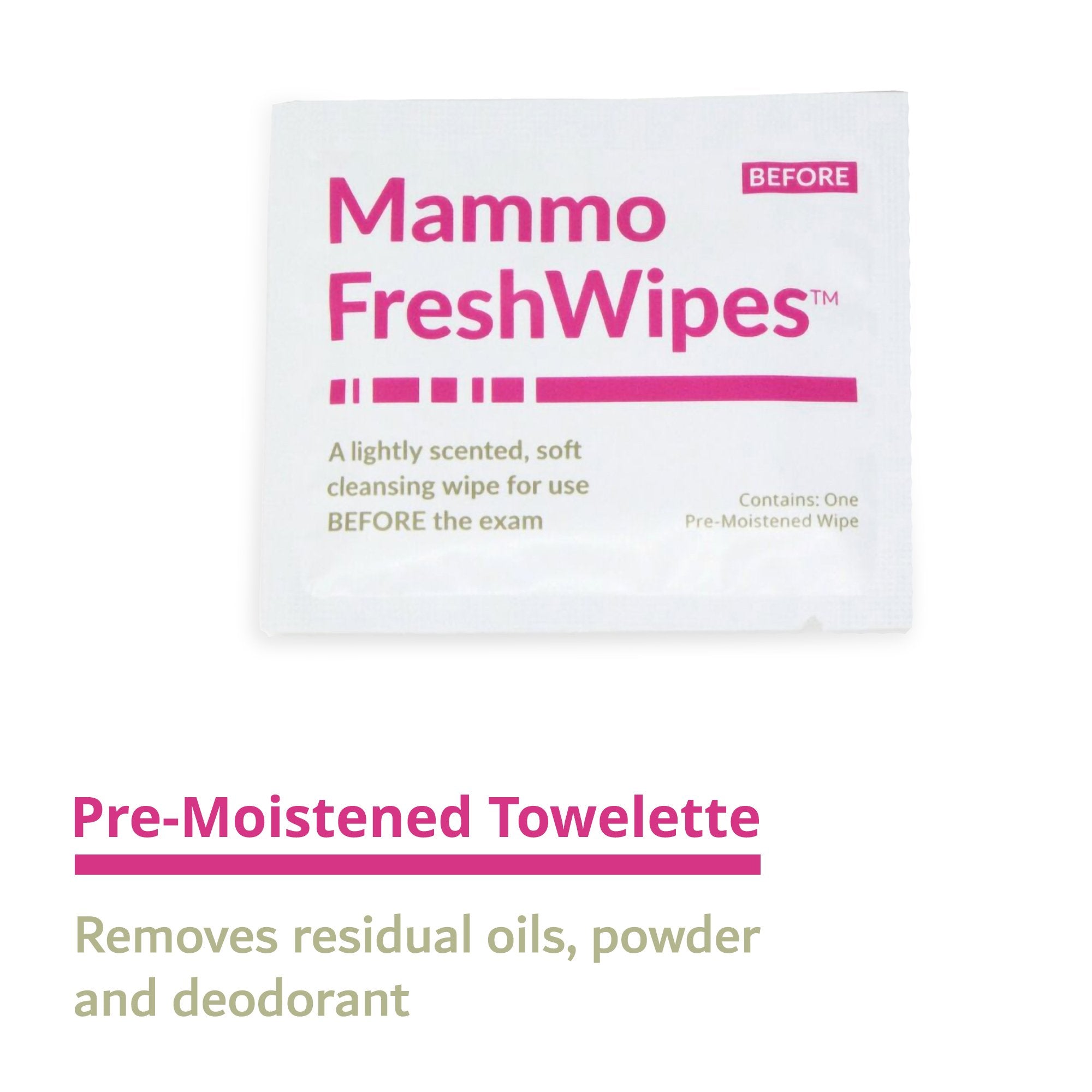 Mammography Cleansing Towelette Freshwipes™ Individual Packet Scented 50 Count