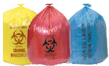Infectious Linen Bag Colonial Bag 45 gal. Yellow Bag LLDPE 37 X 50 Inch