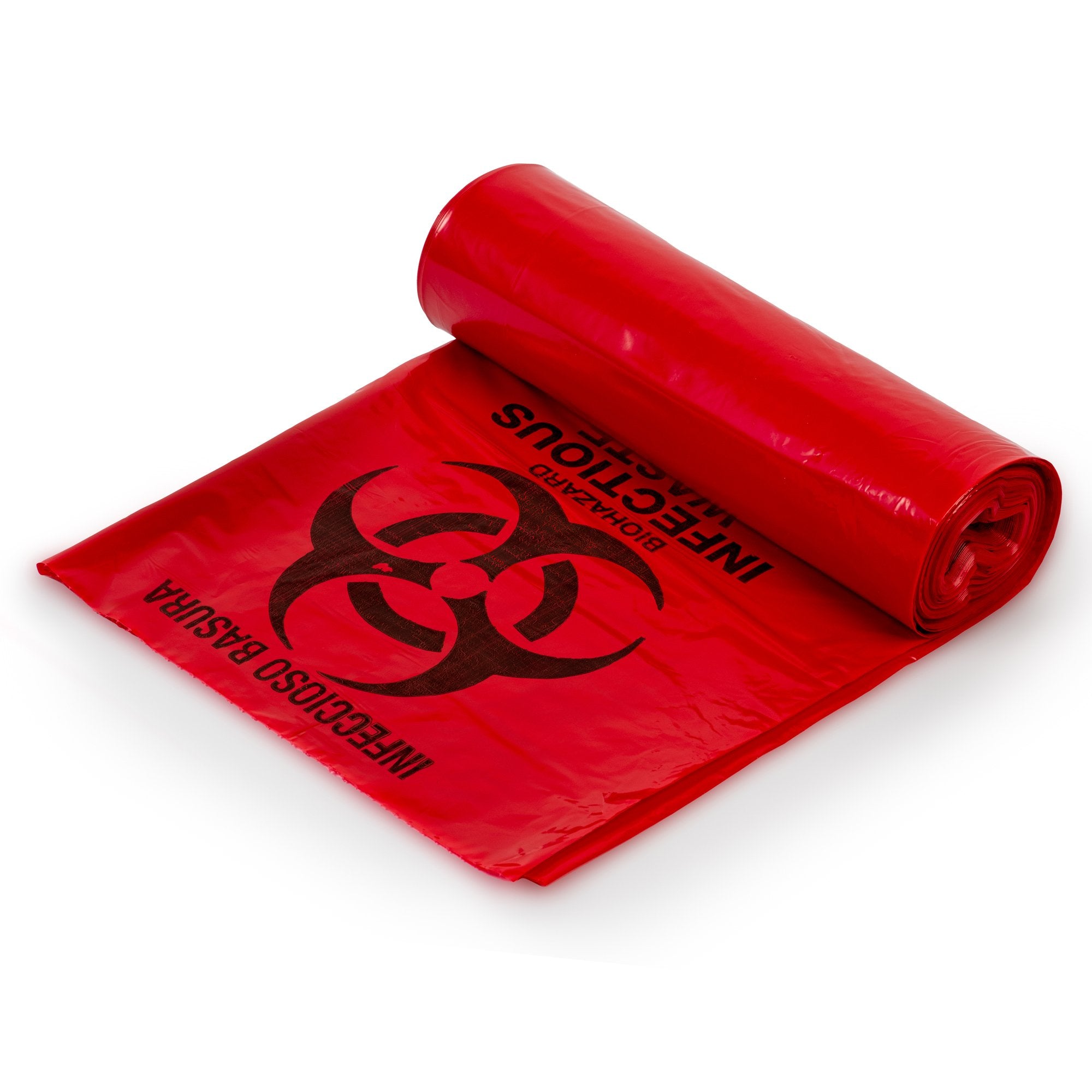 Infectious Waste Bag Colonial Bag 10 gal. Red Bag LLDPE 24 X 24 Inch