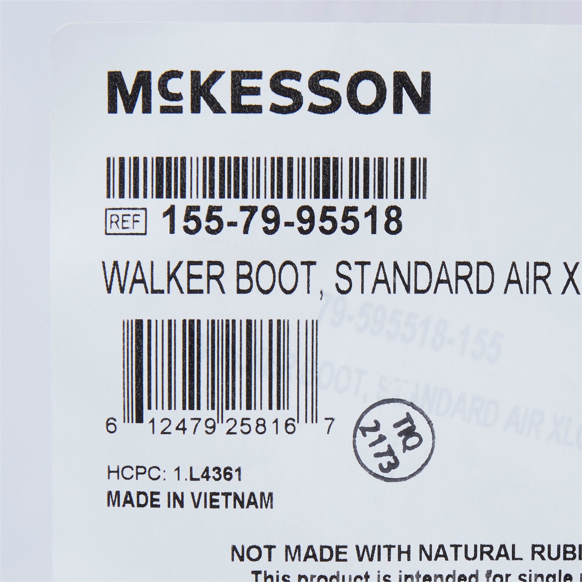 Air Walker Boot McKesson Pneumatic X-Large Left or Right Foot Adult