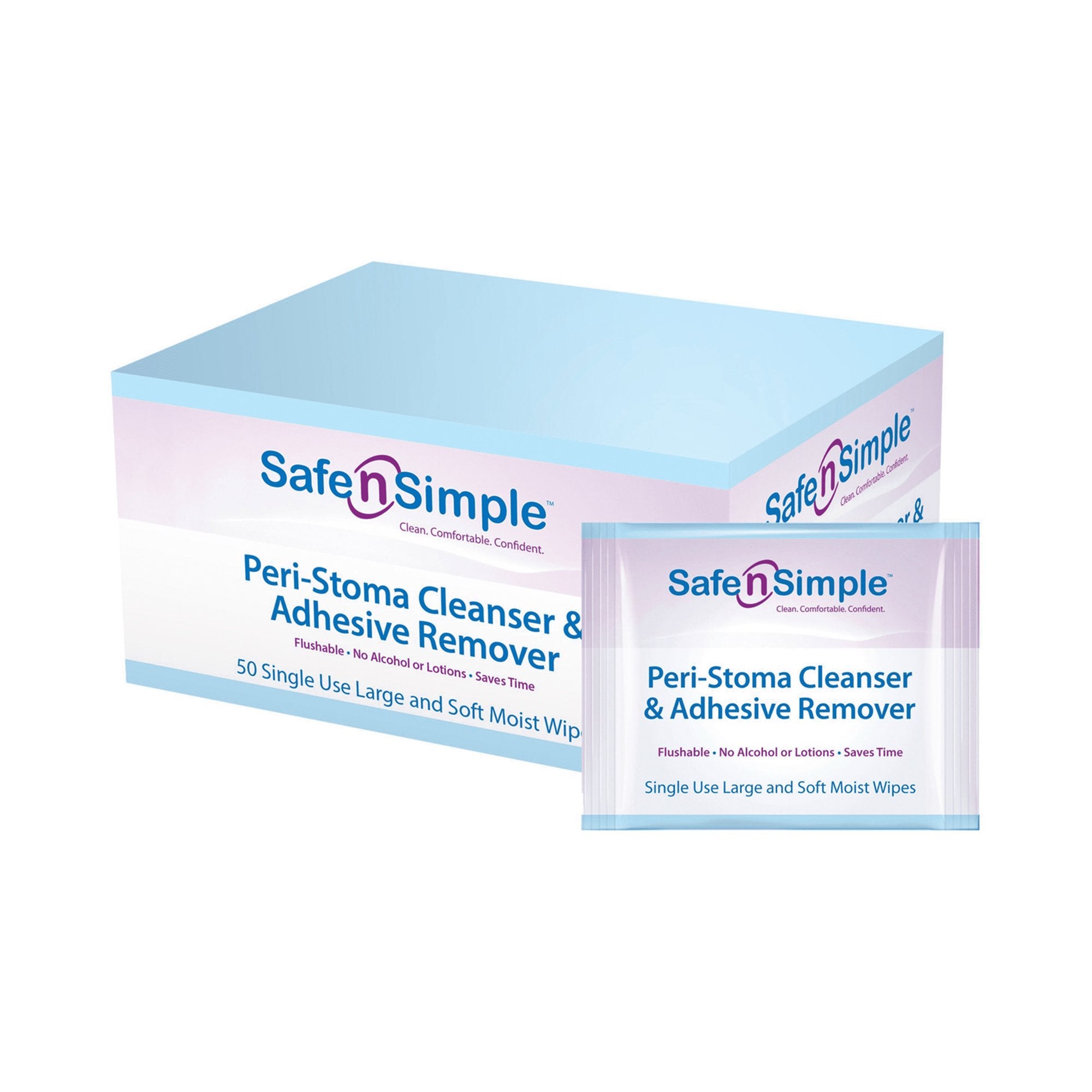 Adhesive Remover Safe n Simple™ Wipe 1 per Pack