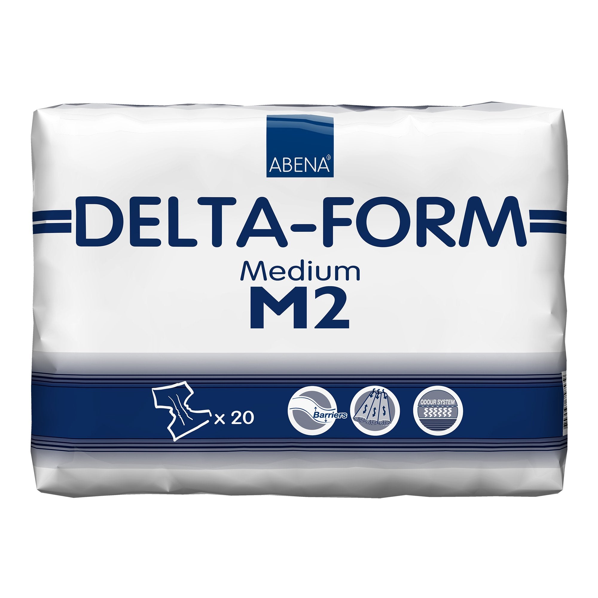 Unisex Adult Incontinence Brief Abena® Delta-Form Medium Disposable Moderate Absorbency