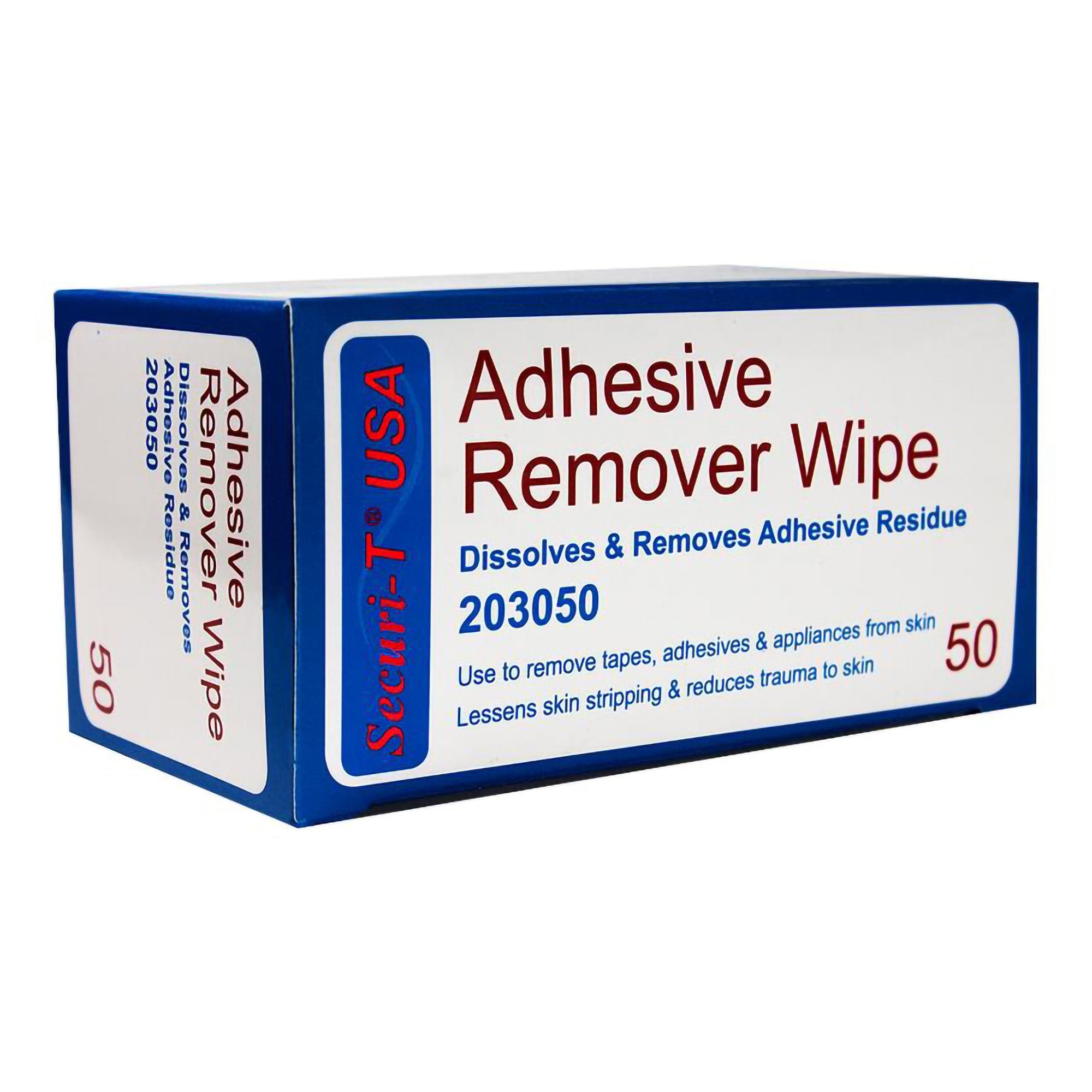 Adhesive Remover Securi-T Wipe 50 per Pack