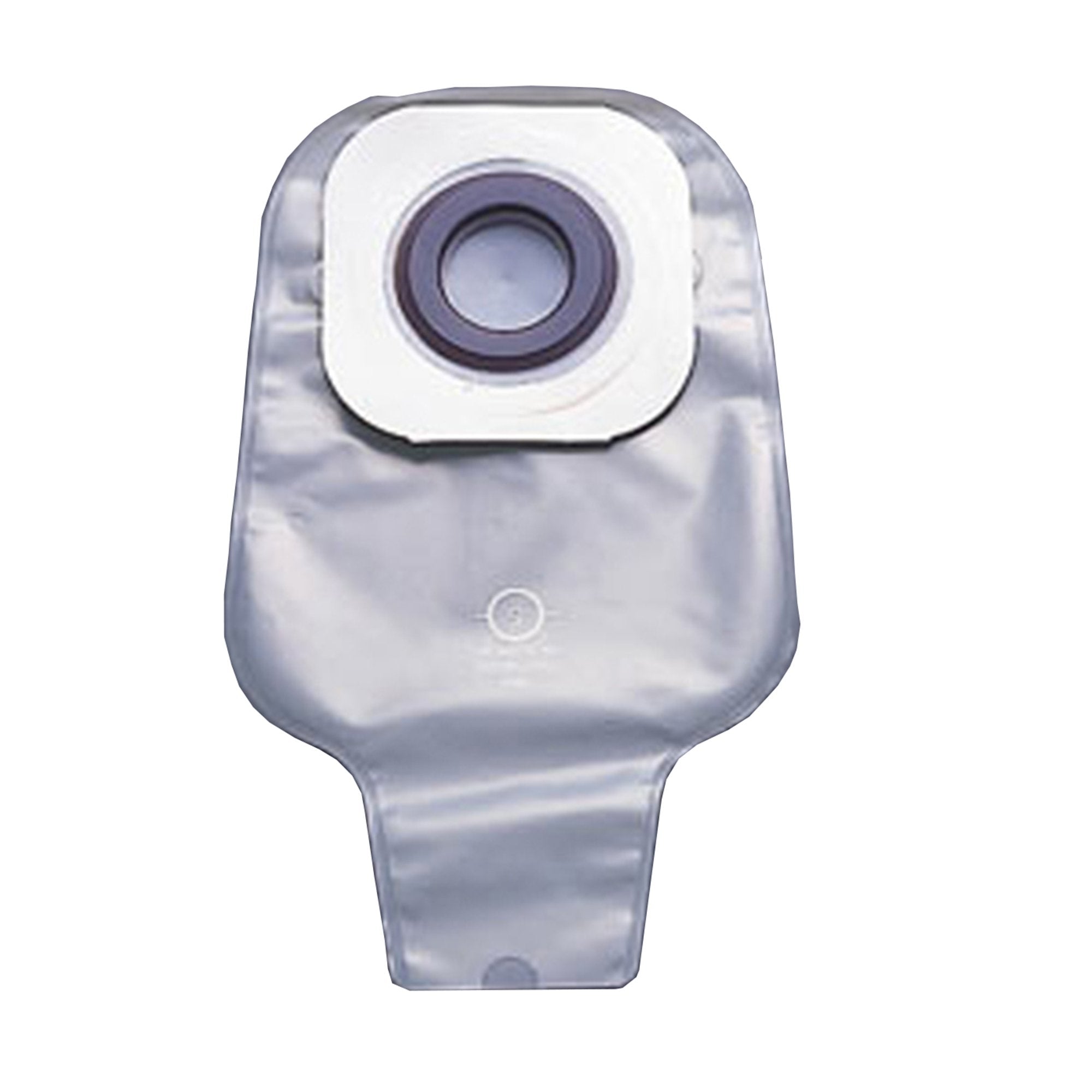 Colostomy Pouch Karaya 5 One-Piece System 12 Inch Length Convex, Pre-Cut 1-1/8 Inch Stoma Drainable