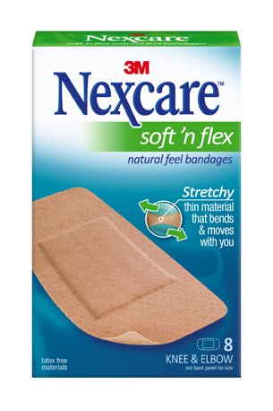 Adhesive Strip Nexcare™ Soft 'n Flex 2 X 4 Inch Fabric Rectangle Tan Sterile