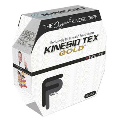 Kinesiology Tape Kinesio® Tex Gold™ FP Black 2 Inch X 34 Yard Cotton NonSterile