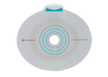 Ostomy Barrier SenSura® Mio Flex Precut, Extended Wear Elastic Adhesive 50 mm Flange Red Code System 1-1/2 Inch Opening