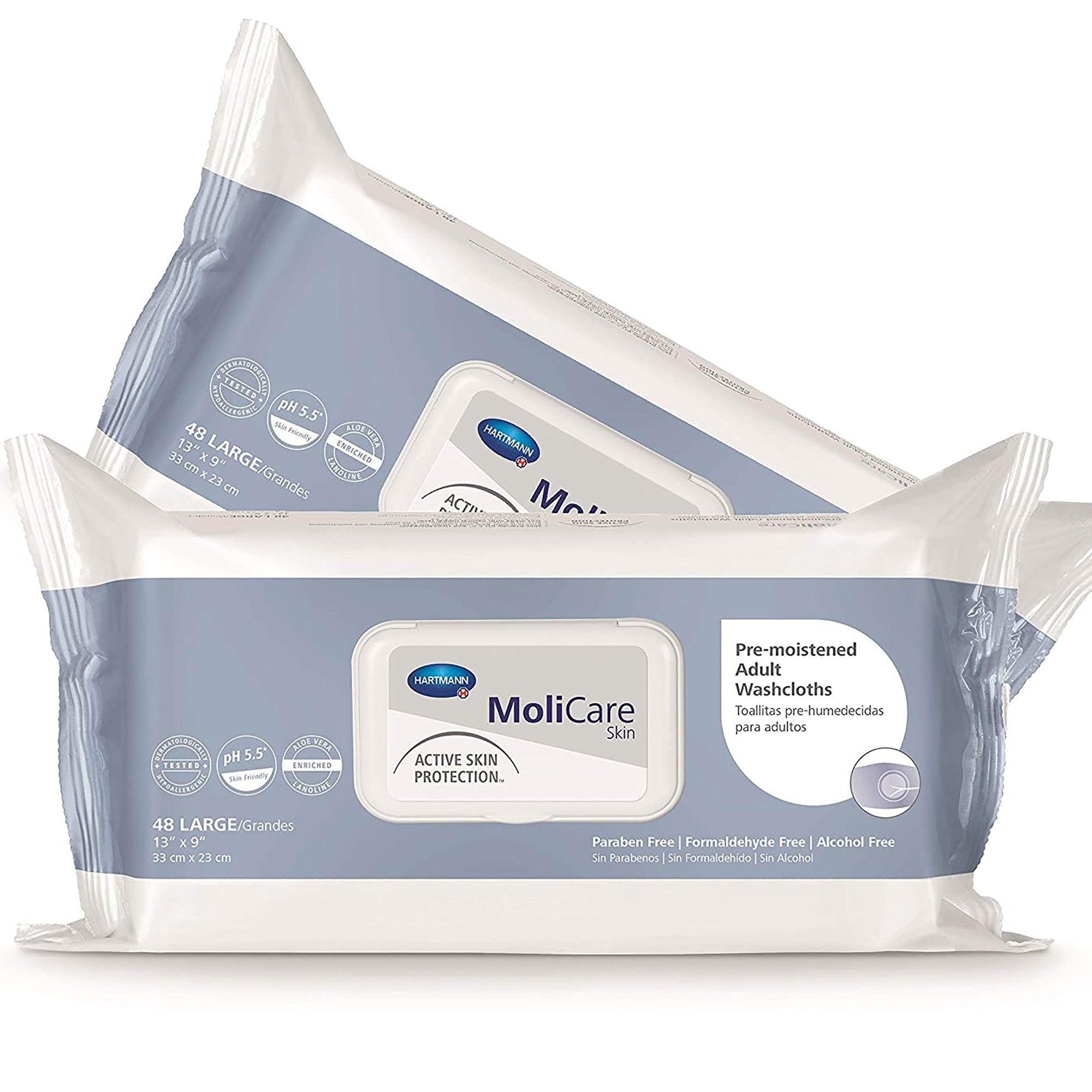 Personal Cleansing Wipe MoliCare® Skin Soft Pack Scented 50 Count