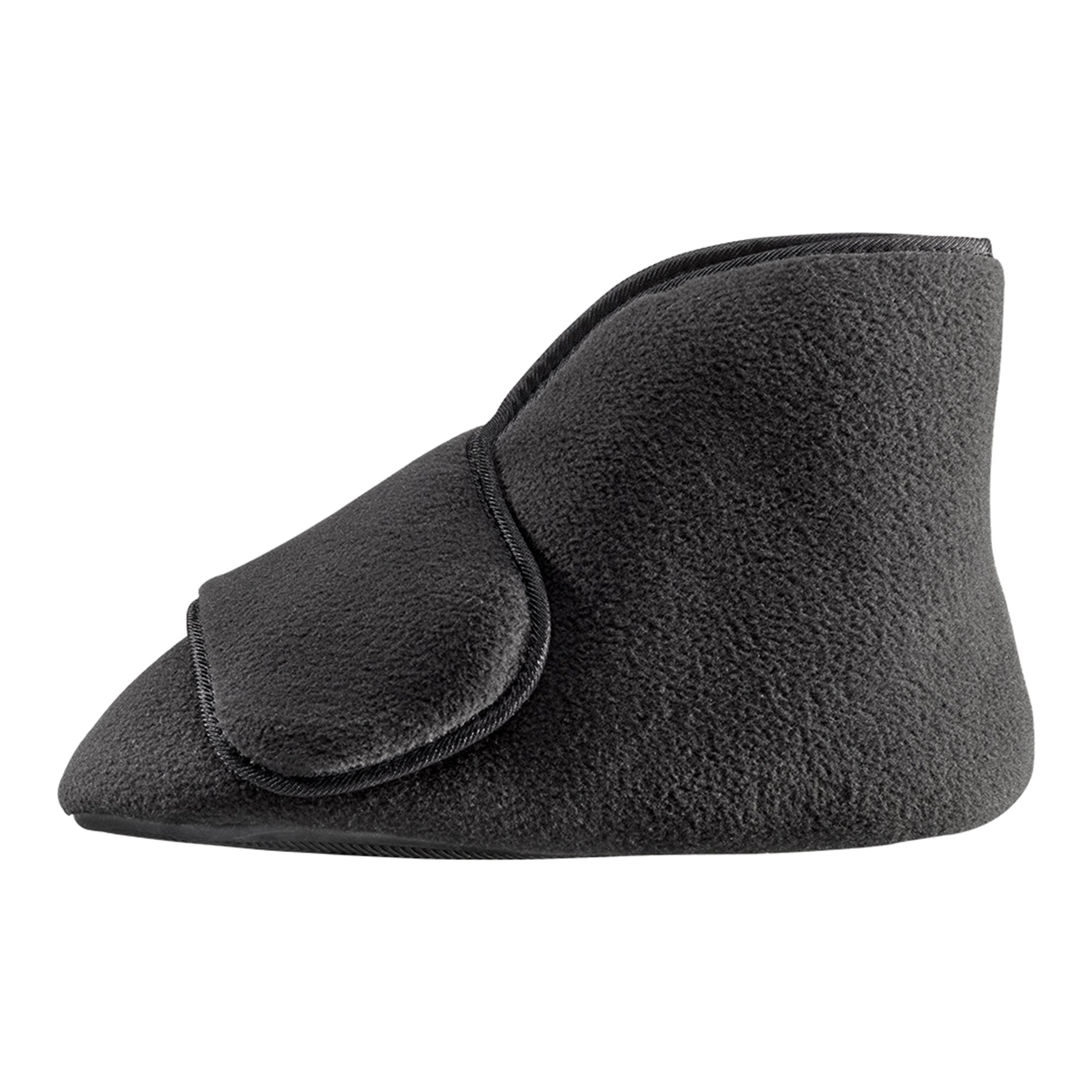Diabetic Bootie Slippers Silverts® Small / X-Wide Black Ankle High