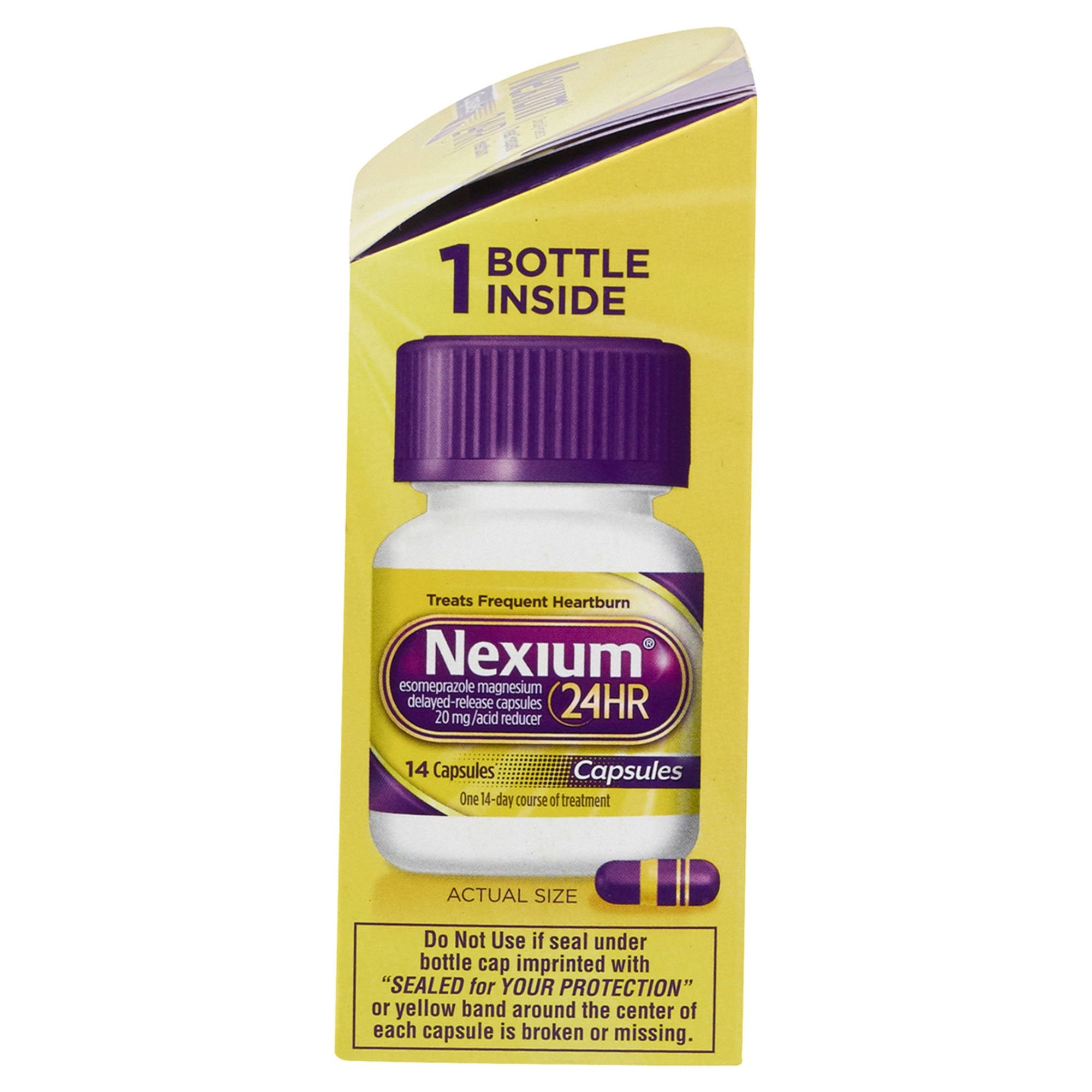 Antacid Nexium 24 HR 20 mg Strength Capsule 14 per Bottle